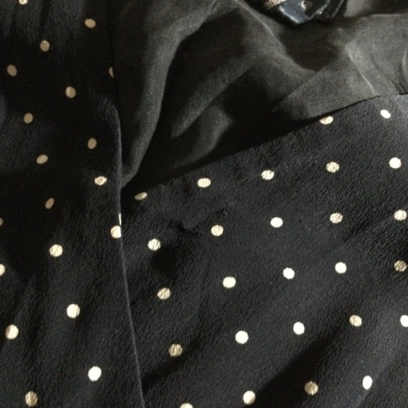 Vintage Escada 100% silk dress, sz 38 below the knee polka dot - Picture 10 of 11